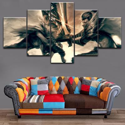 5 Pieces Wall Art Canvas Painting Game Poster Abstract Home Decoration Living Room Bedroom Modern For Home Modular Pictures No Frame