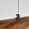 Walnut Wood Dining Chandelier - Simple Strip Hanging Lamp for Kitchen, Home Decor & Indoor Lighting