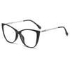 Women Cat Eye Glasses TR90 Gradient Transparent Frame Fashion Stylish Sweet Eyewear Gafas De Lectura Hombre