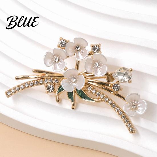Brooch Pin White Plum Blossom Brooch Artistic Flower Branches Lapel