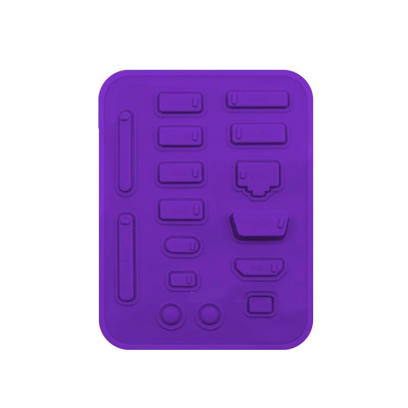 Universal Silicone Laptop Port Dust Plug Cover For USB HDMI VGA RJ45 SD Audio Interface Anti‑Dust Computer Accessories