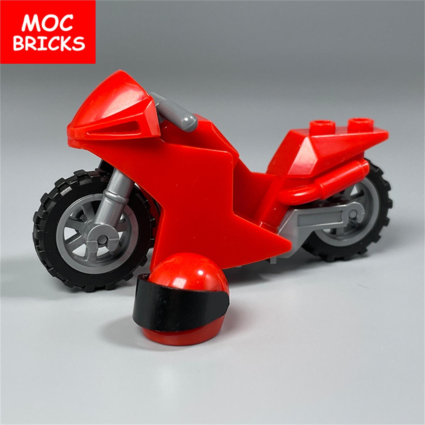 

MOC Кубики Мотоцикл Мотоцикл Кросовий Мотоцикл Для Фігурки 4 см 50860 DIY Навчальні Будівельні Блоки Іграшки Подарунки для Дітей