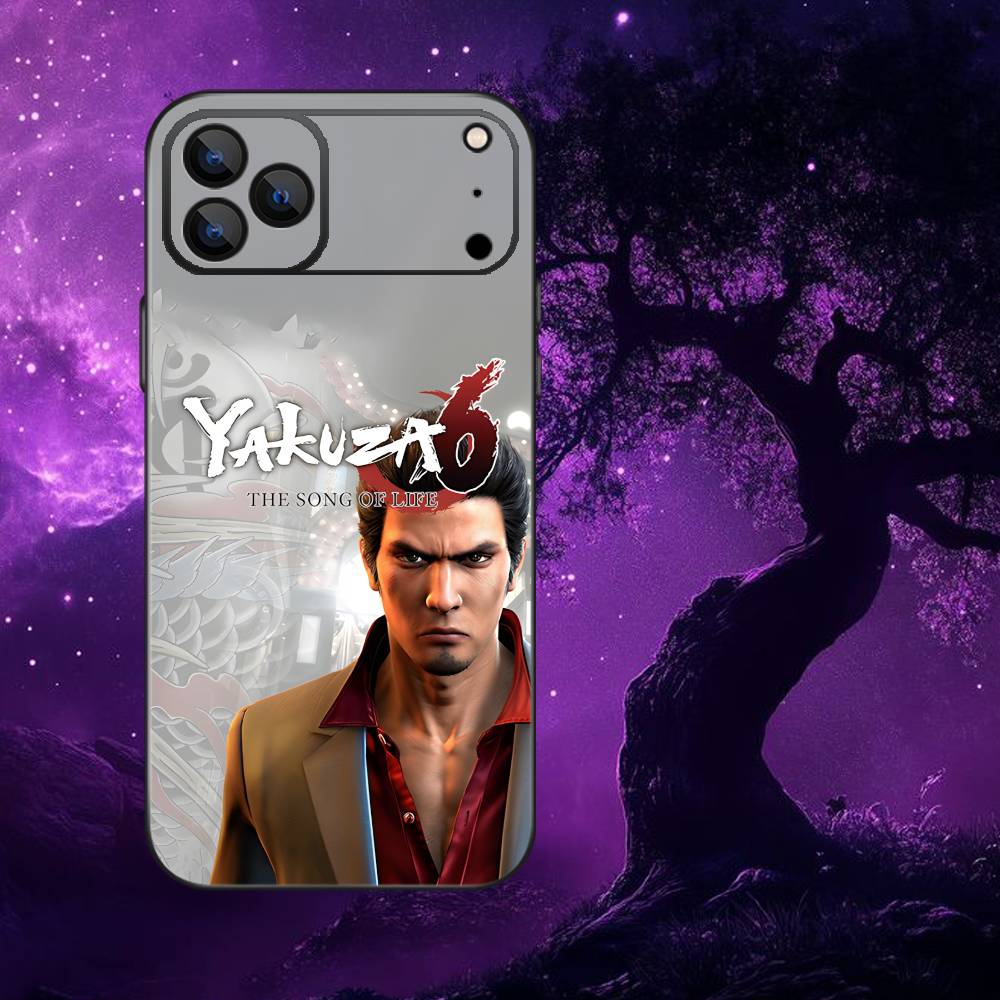 

Game Y-Yakuza 0 Phone Case For iPhone 17,16,15,14,13,12,11,Pro Max,XSX,,XR,SE,Mini,8,7,Soft Silicone Black Cover iPhone12mini