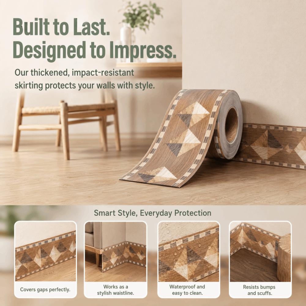 Self Adhesive Skirting Line Thickened Wall Sticker Fashion Decoration Strips  Home