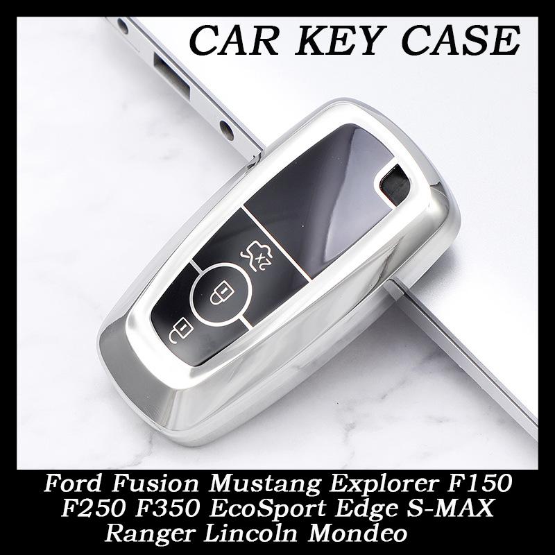 

Fashion TPU Car Key Case Full Cover for Ford Fusion Mustang Explorer F150 F250 F350 EcoSport Edge S-MAX Ranger Lincoln Mondeo рожевий