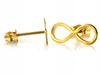 585 14kt gold infinity stud earrings 0.52g as a gift