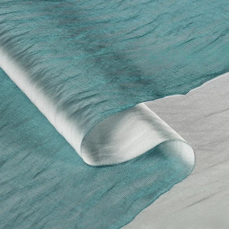 100x150cm Acetate Satin Fabric Pleated Texture Lightweight Breathable Shirt Dress Apparel for Diy Sewing Rayon Material