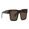 Prada Trendige, modische und lässige rechteckige Plate-Sonnenbrille, braun, unisex