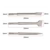 3Pcs/set Pick Alloy Chisel Round Handle Four Pits Alloy Pointed Chisel Flat Chisel Concrete Wall Slotting Shovel