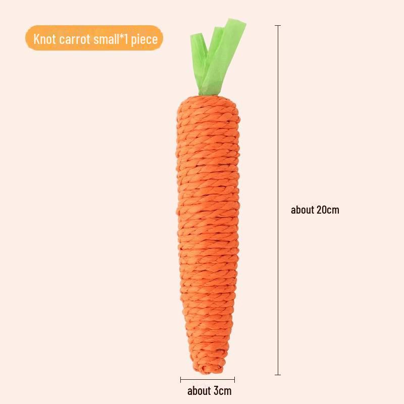 

Игрушка для кошек из хлопковой веревки с морковкой, устойчивая к укусам, для животных, у которых режутся зубы