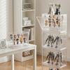 Clear Acrylic Figure UV Magnetic Opening Display Case for and Small Transparent Storage Easy Assembly 36cm W x 27cm D x 22cm Case, Dustproof,