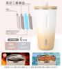 [Social Media Trend] TYESO Tumbler with Straw, 470ml, Stainless Steel, with Lid, Vacuum Insulated, Keeps Drinks Hot or Cold, Portable, Direct