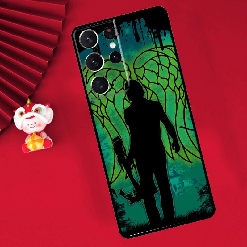Daryl Dixon Wings Zombie Case For Samsung Galaxy S24 S23 S25 S26 Ultra S20 FE S21 S22 Plus S10 S25 FE Cover Funda
