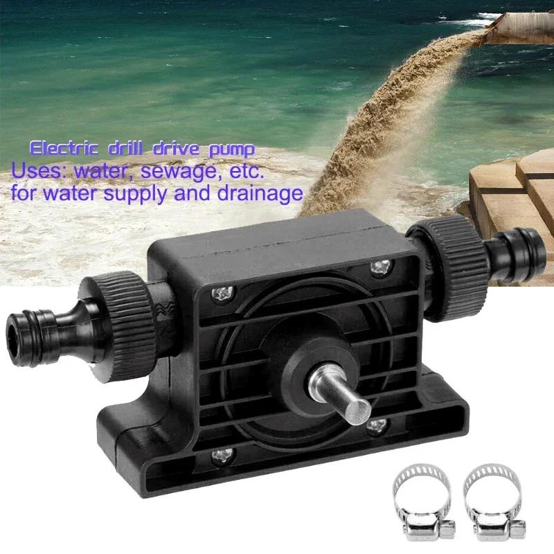 

Convenient small sump pump, hand drill sump pump, mini manual self-priming liquid transfer pump home garden outdoor 4.5V