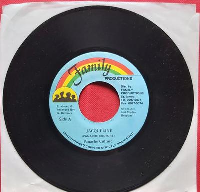 7inch Record PANACHE CULTURE - Jacqueline NONE Family Producti Jamaica Reggae, Ska & Dub Used