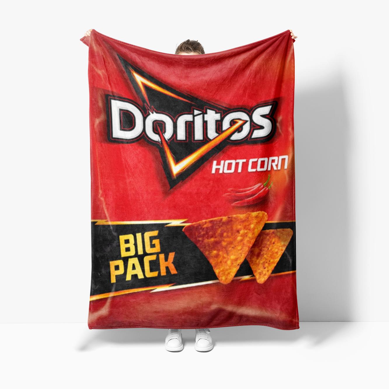 

Креативное Забавное Фланелевое Одеяло D-Doritoss Chips для Кровати Дивана Спальни Путешествий Кемпинга Пикника Покрывало Плед 30x40in