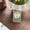 Korean Style Polka Dot Green Phone Case with Stand for iPhone 17/16/15 Pro Max