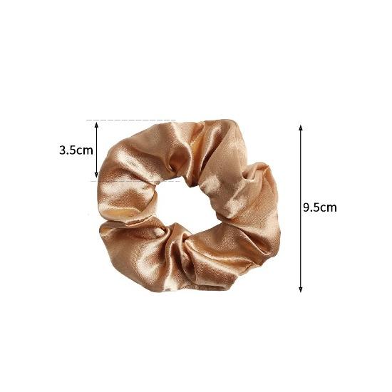 1piece Fashion Silk Scrunchies Solid Red Rubber Bands for Women Girls Korean Elastic Hair Bands Ponytail Hold Hair Accessories