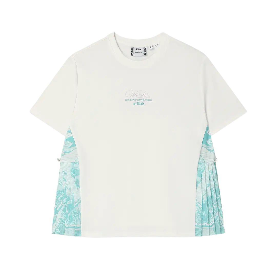 

New FILA x M.C.ESCHER SS25 T Shirt Women s Cloud White F11W538103F-WT L