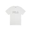 Fila T Shirts Men's White Crew Neck Moderate Straight Fit FS2RSF2102X-OWH