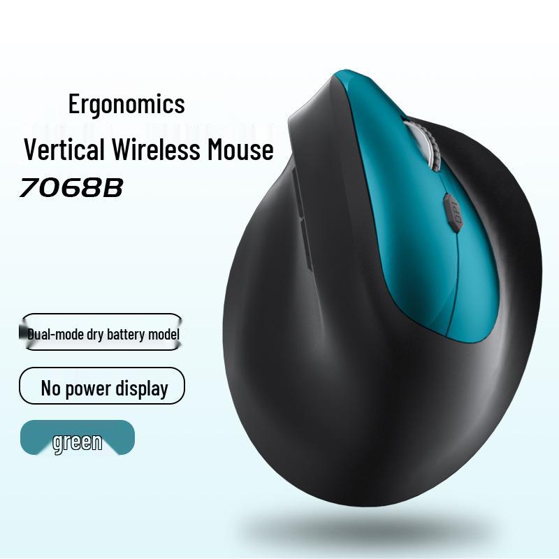 Ergonomic Tri-Mode Silent Vertical Mouse with 2.4G Wireless & Charging Capability