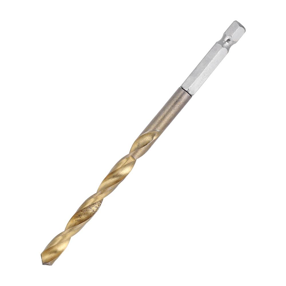 13pcs Titanium Coated Drill Bit Set High Speed Steel Titanium Coated Drill Bits Wood Drilling