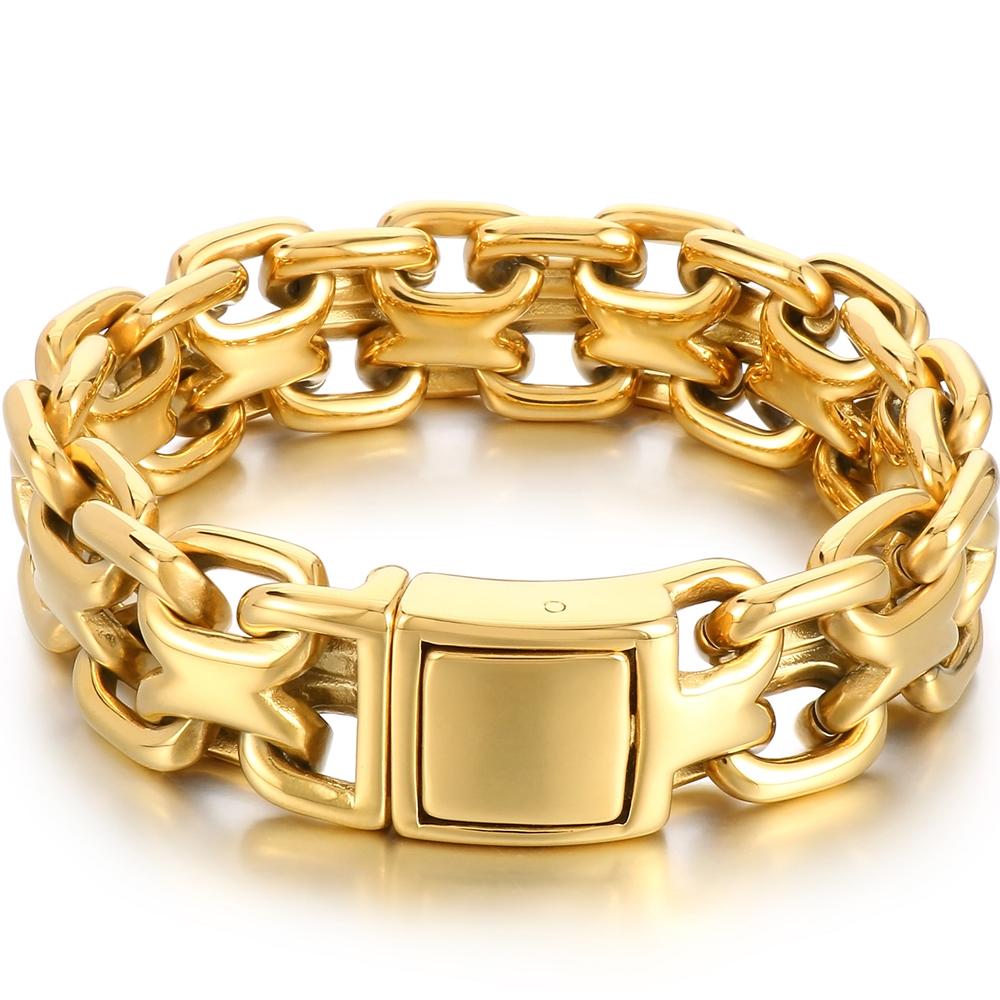 20MM Men's Stainless Steel Viking Braided Chain Bracelet for Man Woven Rope Bangle Cool Hip Hop Motorcycle Biker Jewelry 23.5CM