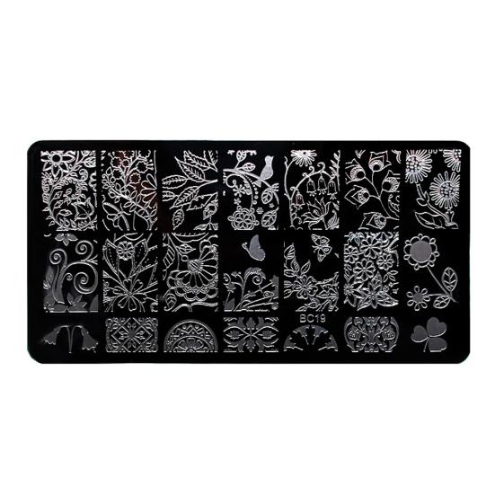 Flower Butterfly Nail Art Stamp Template Image Plate Manicure Accessory
