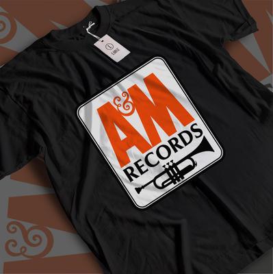 A&M Records T-Shirt, Vintage Record Label Graphic Tee, Classic 60s 70s Vinyl Music Shirt, Retro Audiophile Top, Unisex Alt Band Merch