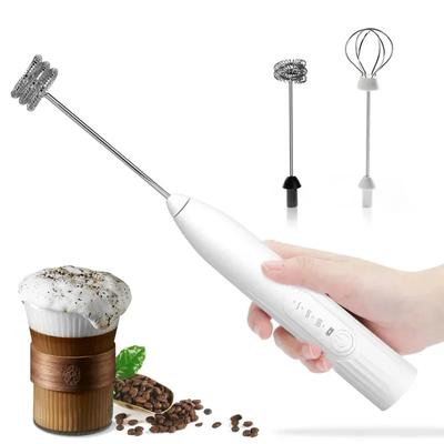 Elektrisk Mjölkskummare Trådlös Kaffevisp Handhållen Äggvisp Cappuccino Skumrörrare USB Bärbar Köksredskap Skummare