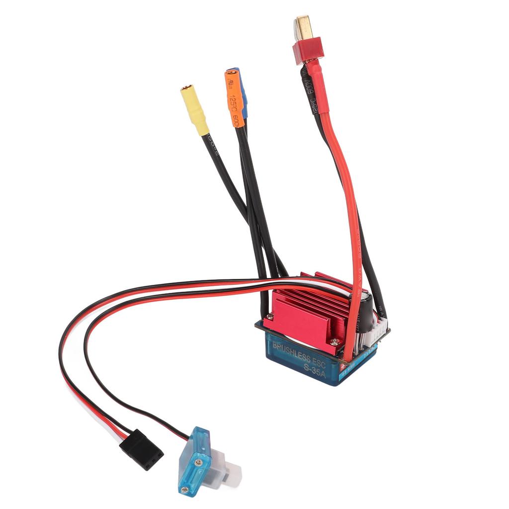 Brushless Motor ESC Set High Torsion Multiple Protection Programmable S35A Brushless ESC with Programmer for 1/14 1/16