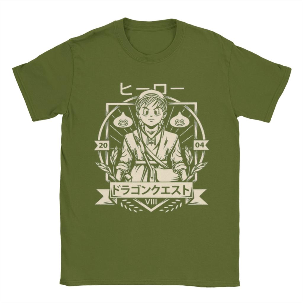 Anime Game Dragon Quest TShirt Summer Fashion TShirts Unisex Pure Cotton Crewneck Oversized Clothes Short Sleeve Vintage Tshirt