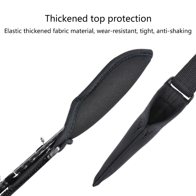 Elastic Thick Fishing Rod Protective Cover Fishing Rod Belt Protector Poles Sleeve Reel Fishing Accessories Durable
