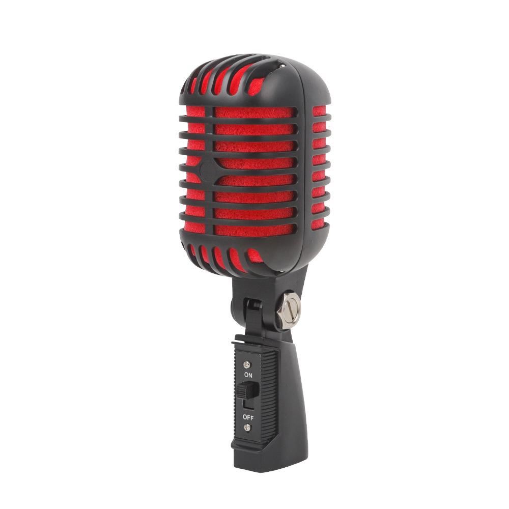 Classic Retro Dynamic Wired Microphone for Stage Performance and KTV