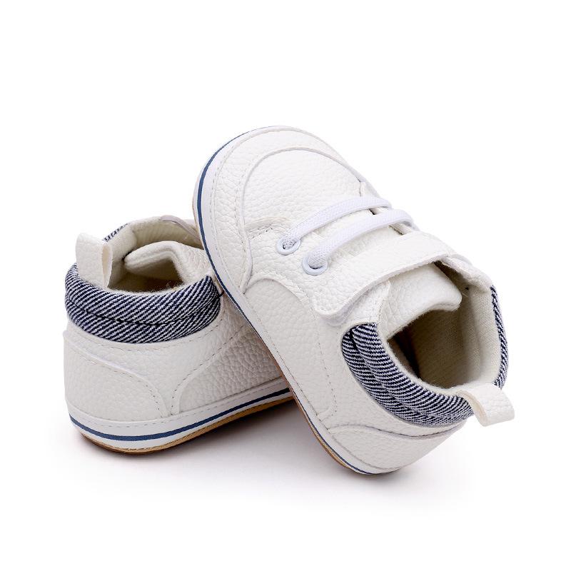 Trendy Baby Soft Sole Non-Slip PU Leather Walking Shoes