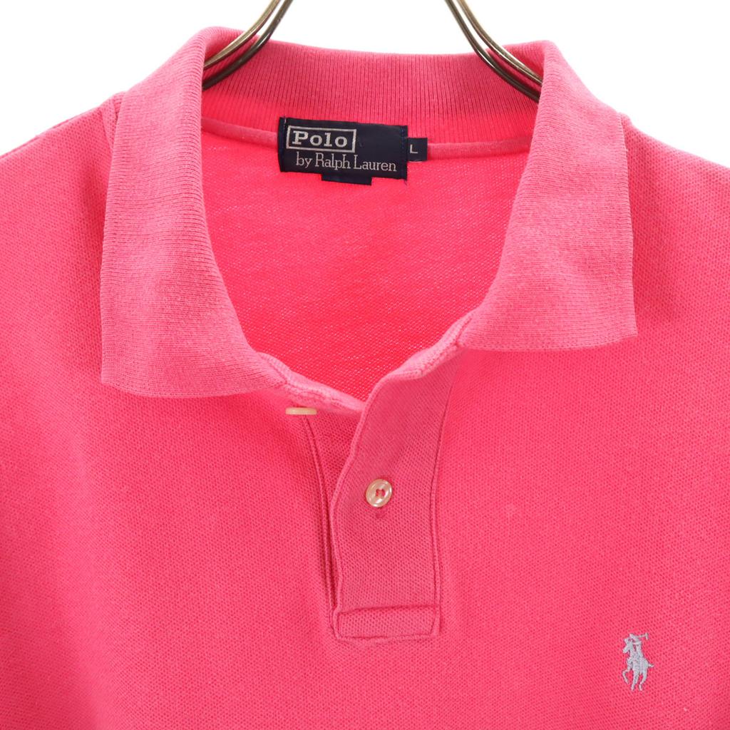Polo by Ralph Lauren Short Sleeve Polo Shirt L Pink Fawn Men's Used