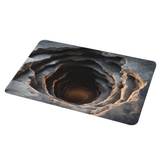 Fußmatte 3D Optische Illusion Muster Staubentfernung Rutschfest Türmatte Farbverblassend Antistatisch Eingangsmatte Reinigungsmatte