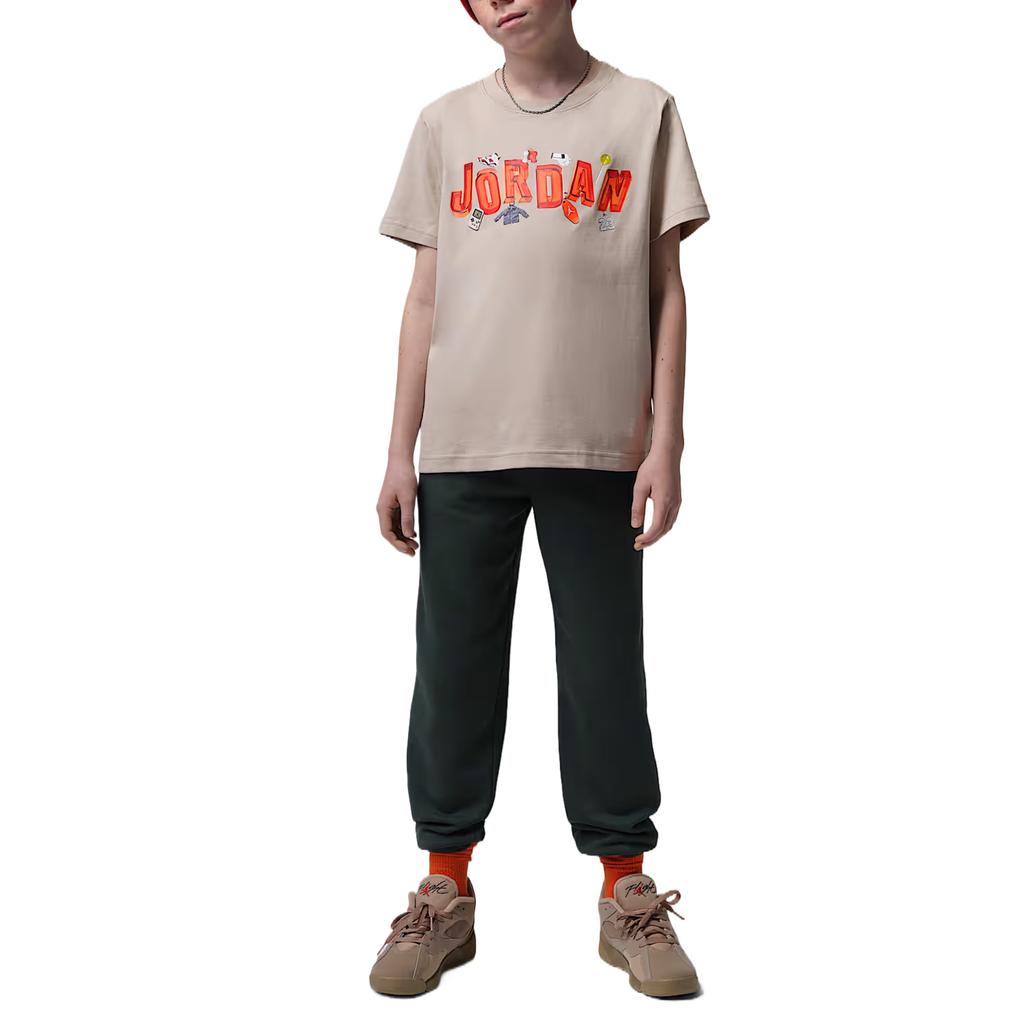 Jordan T-Shirt Drop Shoulder Round Neck Knit Kids Tops IW1404-236