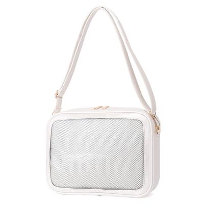 [PandaSays] Ita Bag, Oshikatsu Bag, Shoulder Bag, Show Bag, Clear Pouch, Crossbody Bag, Small 2-Way, Transparent Vinyl, Otaku, Oshikatsu, Plush Pouch