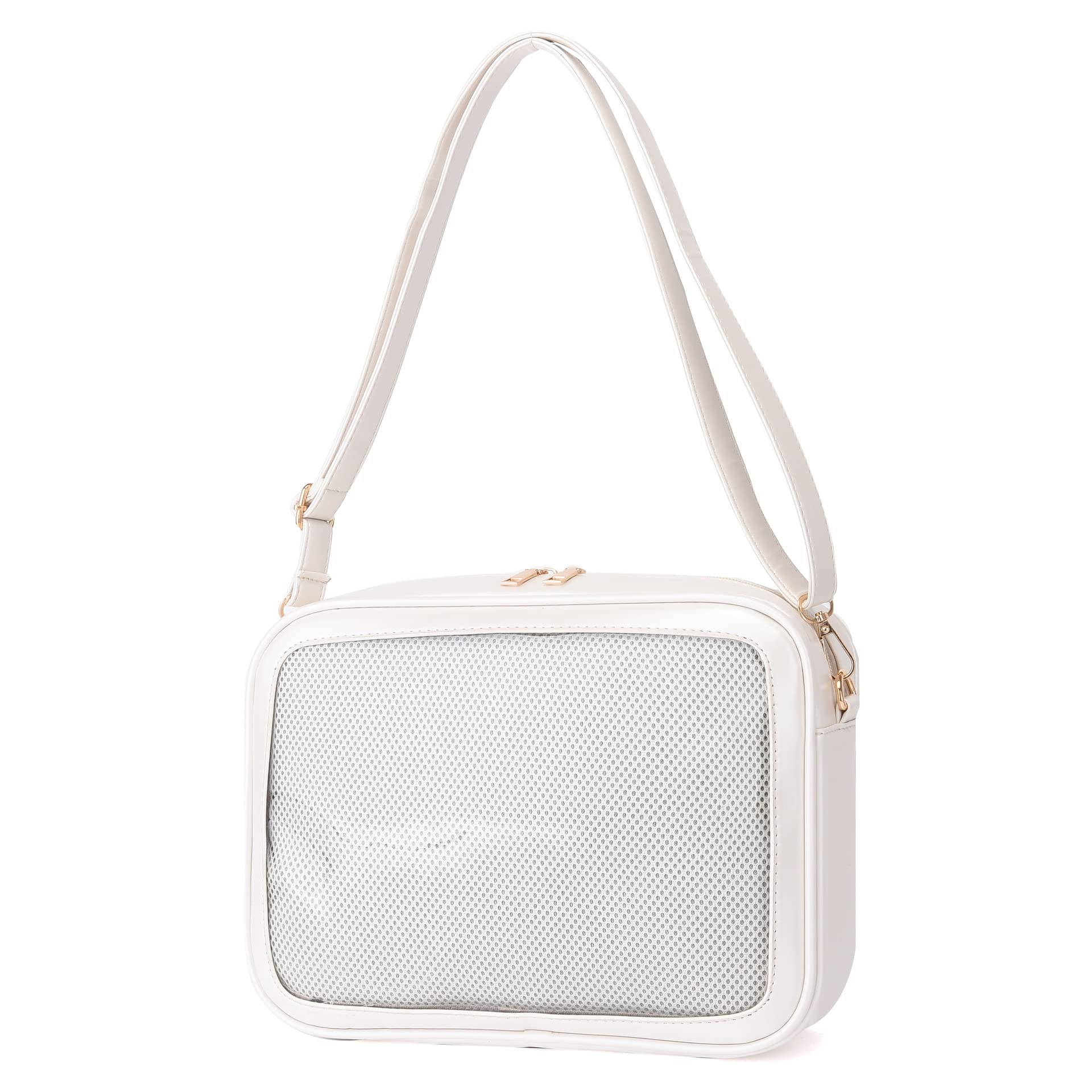 

[PandaSays] Ita Bag, Oshikatsu Bag, Shoulder Bag, Show Bag, Clear Pouch, Crossbody Bag, Small 2-Way, Transparent Vinyl, Otaku, Oshikatsu, Plush Pouch