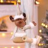 Christmas Curtain Buckle Decoration Christmas Creative Curtain Elderly Person Snowman Cartoon Doll Buckle Christmas Decor