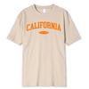 West Coast Of California Print Mens T-Shirt 100% Cotton Loose Tee Clothing Fashion Sweat Clothes Crewneck Menswears Summer Tops