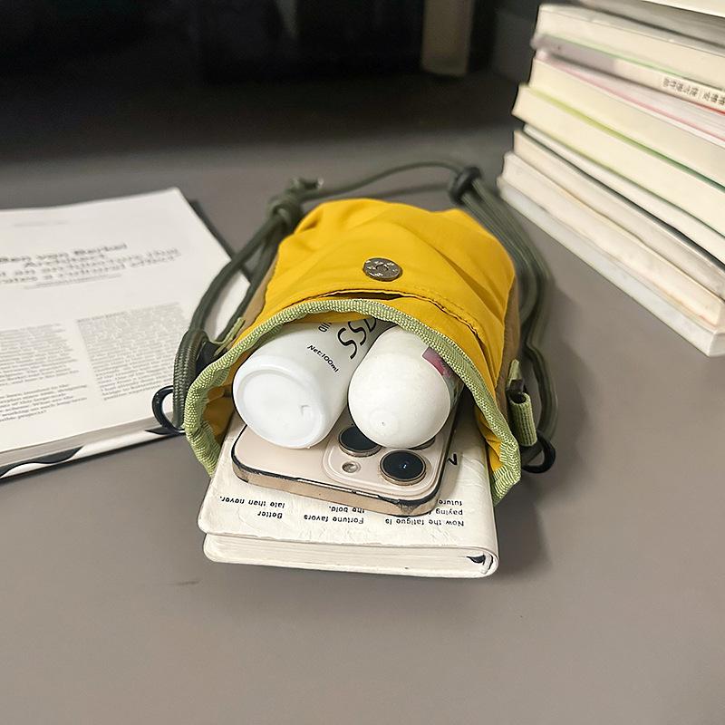 Korean Style Mini Crossbody Bag 2025: Unisex High-End Canvas Phone Carrier