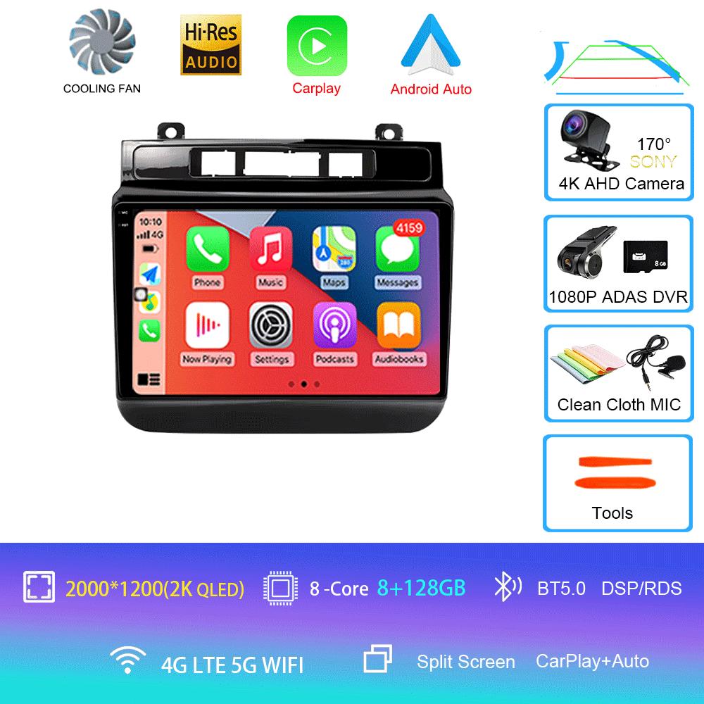 Car Radio For Volkswagen VW Touareg 2011-2018 Touch Screen Wireless Carplay Android 14 Auto Car Stereo Multimedia Player