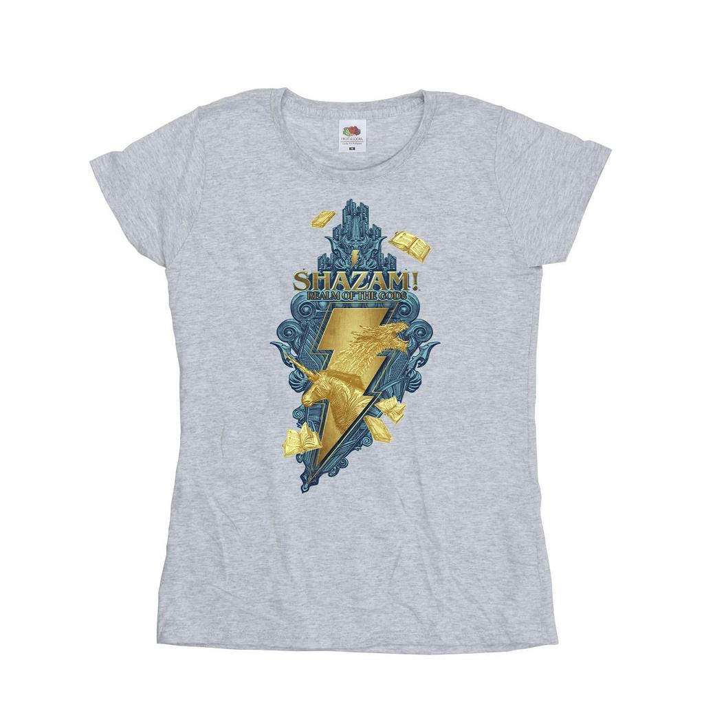 DC Comics Womens/Ladies Shazam Fury Of The Gods Golden Animal Bolt Cotton T-Shirt