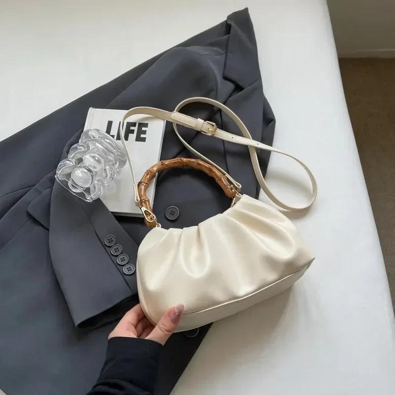 Einfarbiges Innenfach Tragegriff lässige weiche Taschen Bestseller Damen Nählinie Reißverschluss Damentaschen