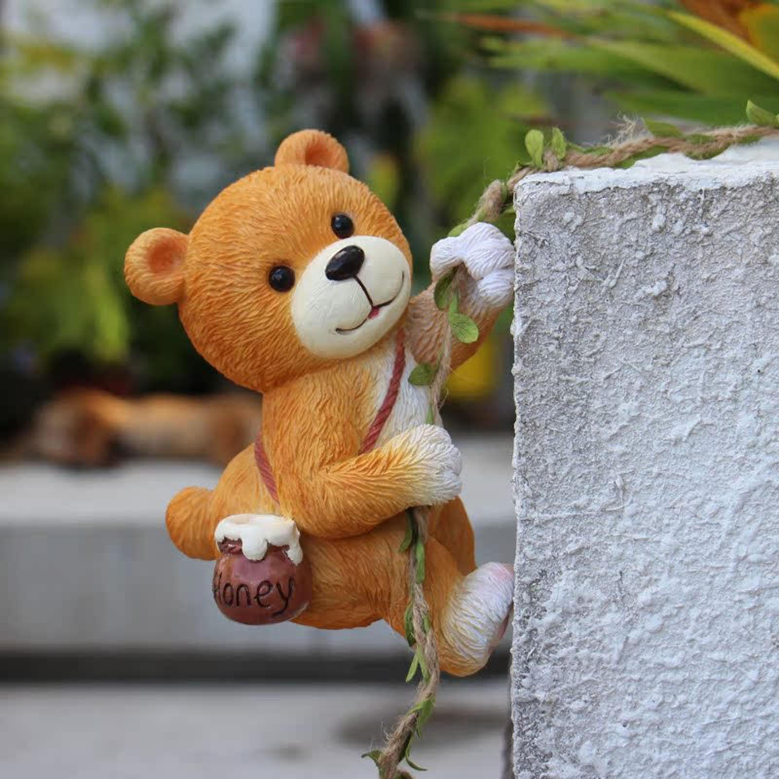 

Статуя Медведя для Лазания Подвесное Украшение Декоративное Водонепроницаемое Легкое Животное Садовая Скульптура