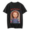 Neue Chucky Baumwoll-T-Shirts Anime Grafikdruck Damenmode Lässig Kurzarm T-Shirt Harajuku Unisex T-Shirts Oberteile Kleidung