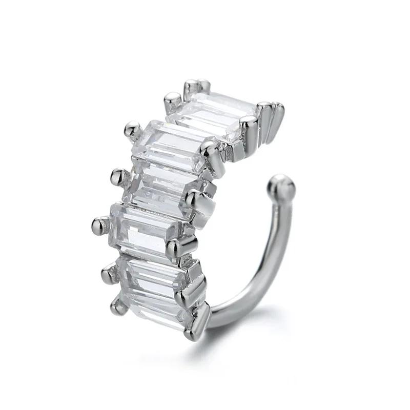 1 pcs Charming Line Zircon Clip On Earrings Ear Cuff Without Piercing Earrings Jewelry