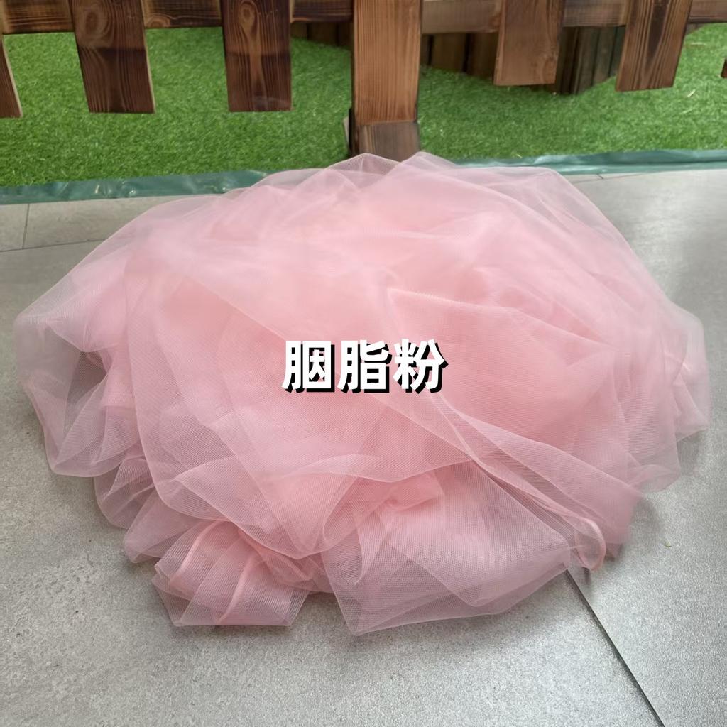 Tulle background Curtain, Organza Tulle Fabric Used for Wedding Party Decoration, Baby Birthday Diy Hand-made Fabric.